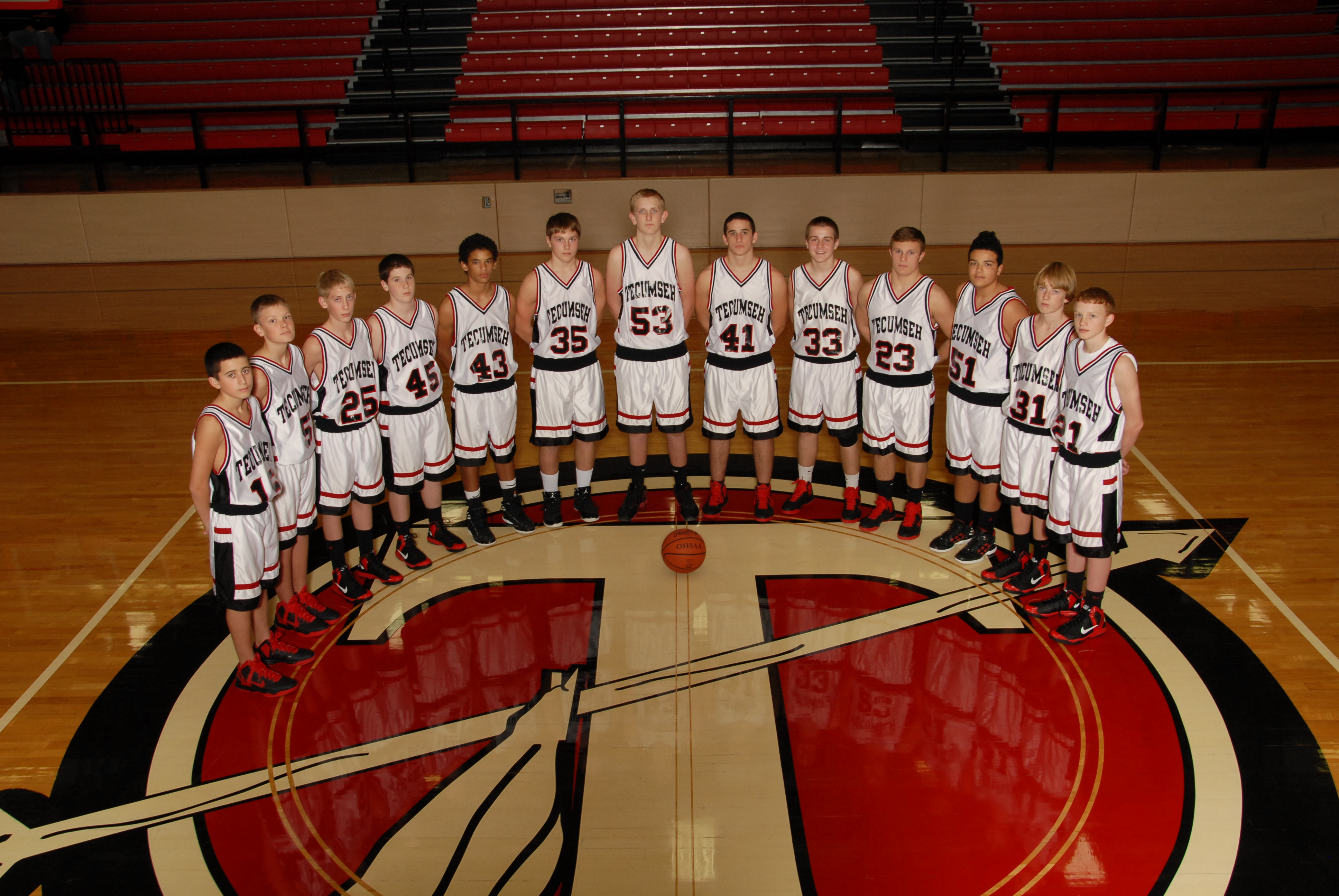 2012-13 Tecumseh Freshman Basketball Team