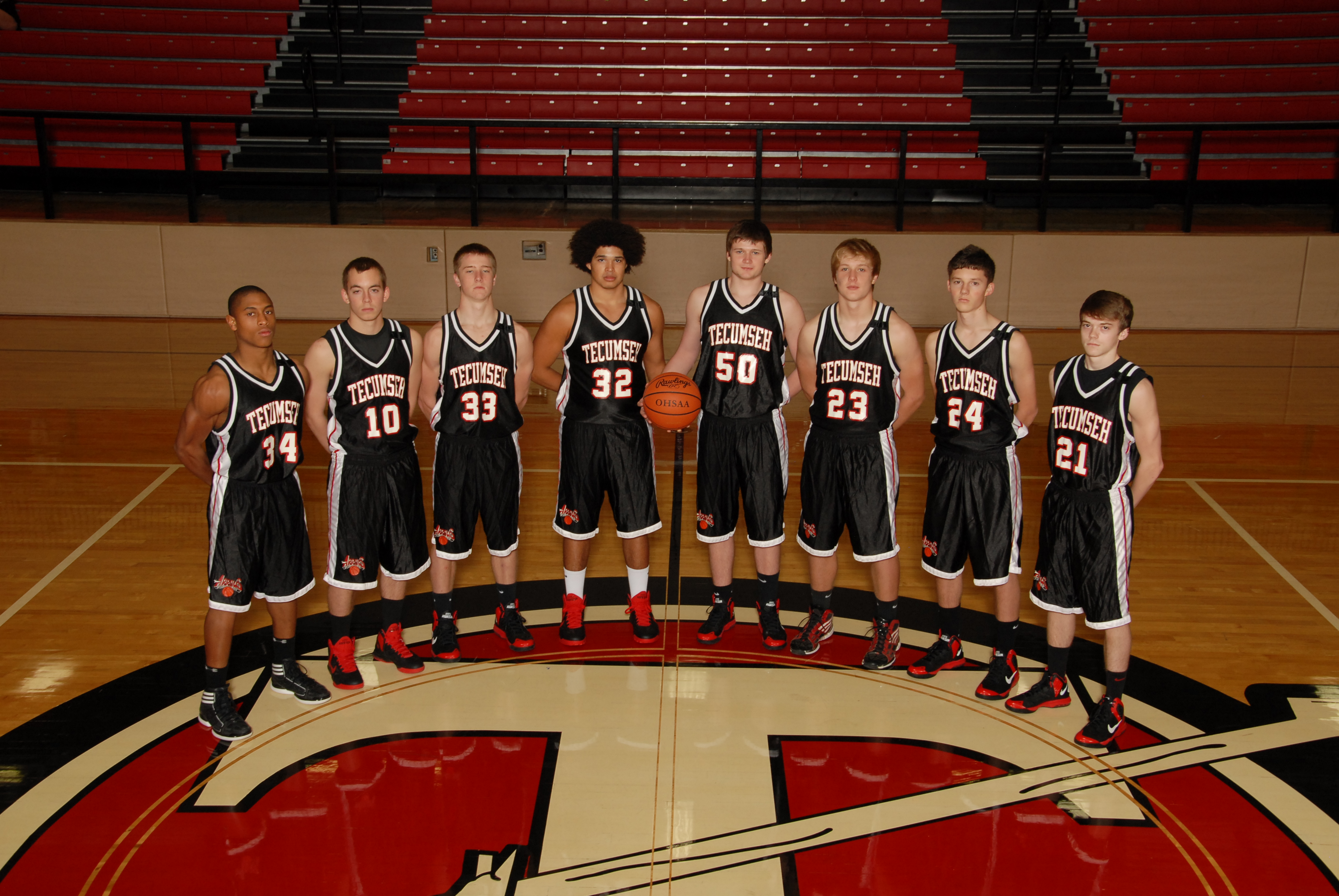 2012-13 Tecumseh JV Basketball Team