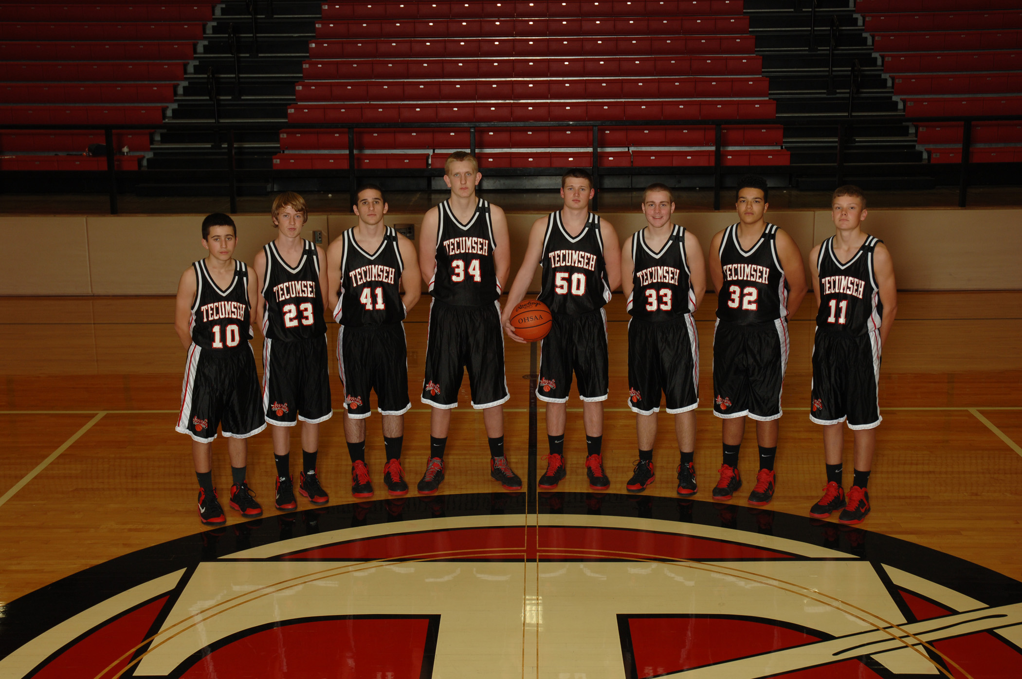 2012-13 Tecumseh JV Basketball Team